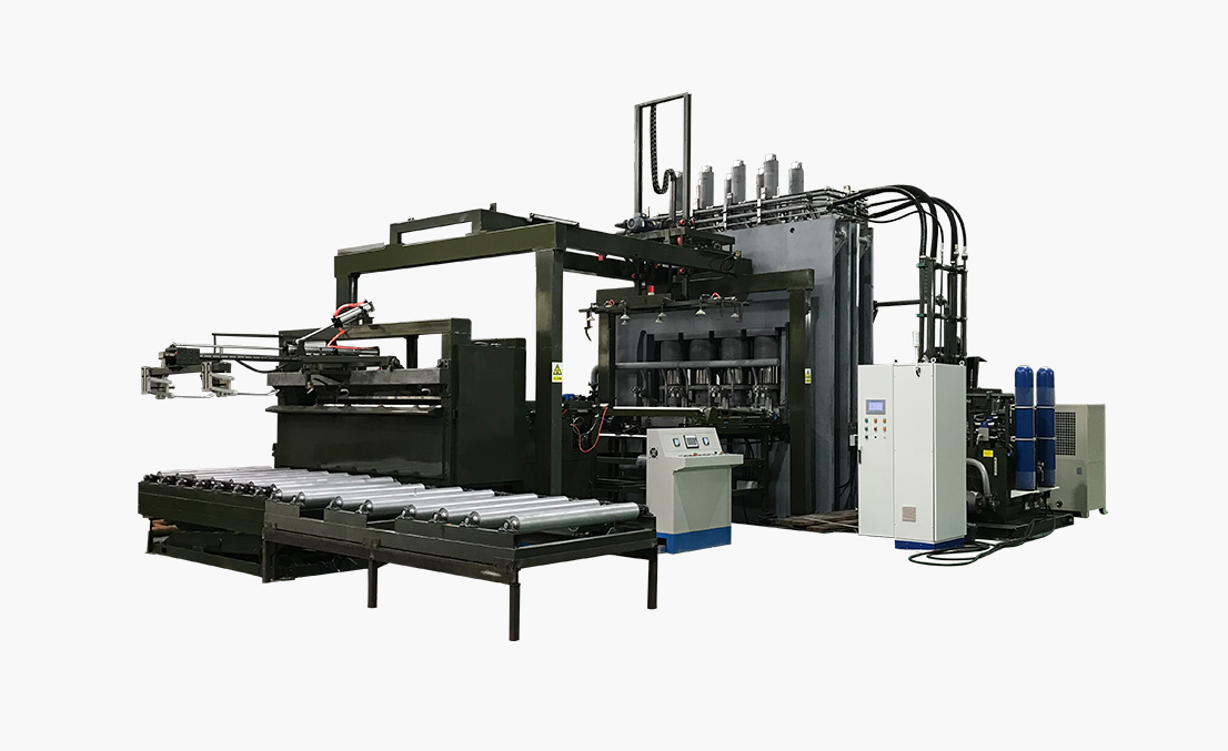 Horizontal fast automatic production line
